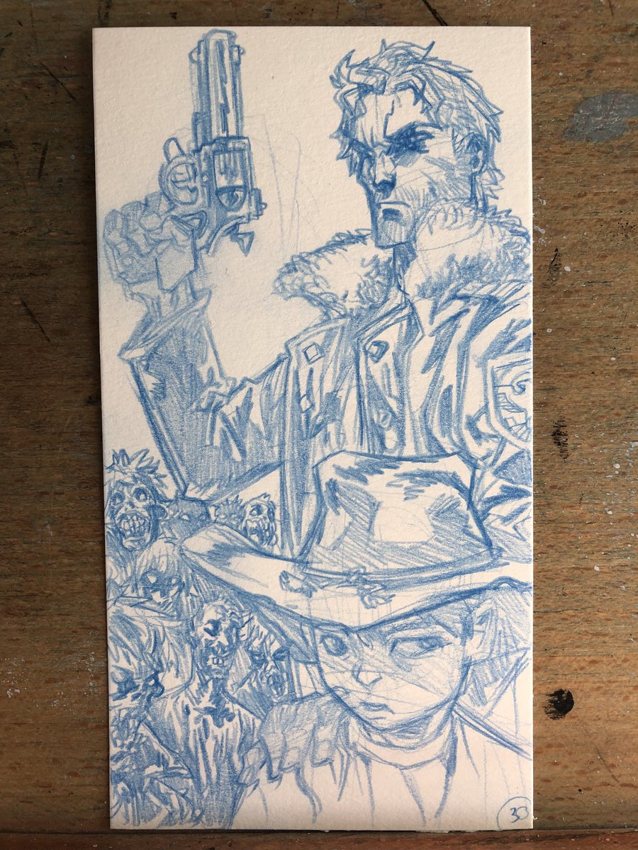 Day 30 of #ic3tober cool list that <a href="/matthewsardo/">Matthew Sardo</a> came up with.
#inktober #inktober2025 #walkingdeadcomics #robertkirkman #tonymoore #charlieadlard #inkonpaperdrawing #indiecomicbooks #comicbooks #comicartwork #inktoberday30