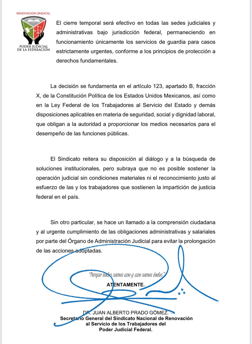 abuelosho's tweet image. 🚨 Mañana se prevé suspensión de labores en todos los órganos jurisdiccionales del #PoderJudicial de la Federación 👀👇🏼