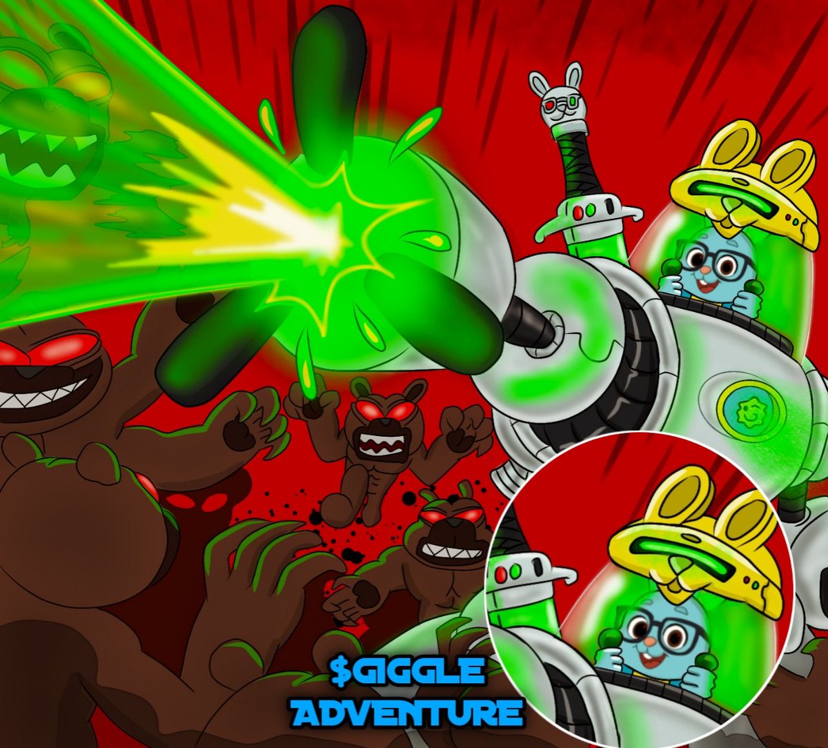 Just_agazone's tweet photo. @GiggleFundBSC $GIGGLE Adventure 🔥🫠

@GiggleFundBSC ... #meme art on Ibis Paint X 🎨 
#GiggleMemeComp https://t.co/fTl9Dim48r