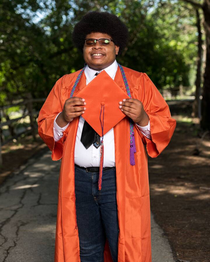 Let’s give it up for Michael Curry Jr in the comments below! We’re beyond proud to celebrate our incredible #JMHSGrads and all the hard work, dedication, and passion that brought them here. Congratulations, Michael! 🎓💙
