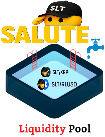 Welcome to Salute🫡 $SLT Liquidity Pool

Come and join us, we are beyond a MeMe coin, inspired by XRP’s vision of the internet of value

“Earn yield”. Join the Liquidity Pool: Invest → Contribute → Thrive with a passionate community

🔥Benefits

1. Earn Attractive Rewards