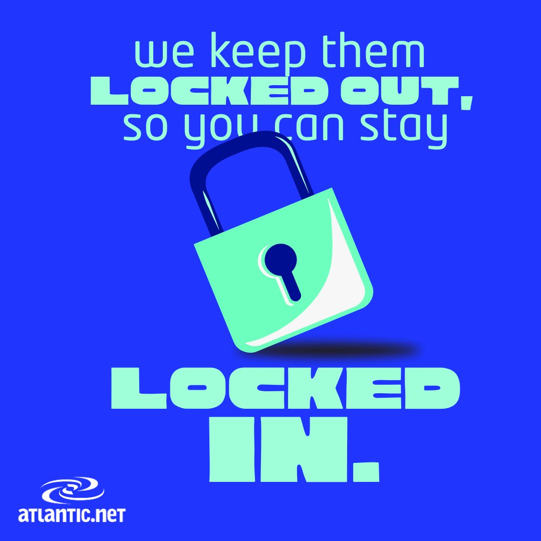 AtlanticNet's tweet image. Your data stays safe, your team stays productive—Atlantic.net has you covered 

#CloudSecurity #DataProtection #CyberSecurity #SecureCloud #HackProof