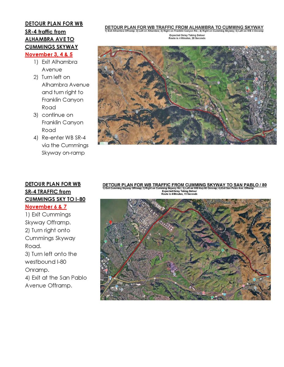 CaltransD4's tweet image. 🚧 Overnight Lane Closures on SR-4 in Martinez 🚧
Caltrans will pave &amp;amp; maintain SR-4 EB/WB between Cummings Skyway &amp;amp; Alhambra/I-80.
🗓 Nov 3–12 (7 PM–5 AM)
⚠ Expect delays &amp;amp; follow posted detours.

More info: quickmap.dot.ca.gov
#BeWorkZoneAlert #CaltransD4