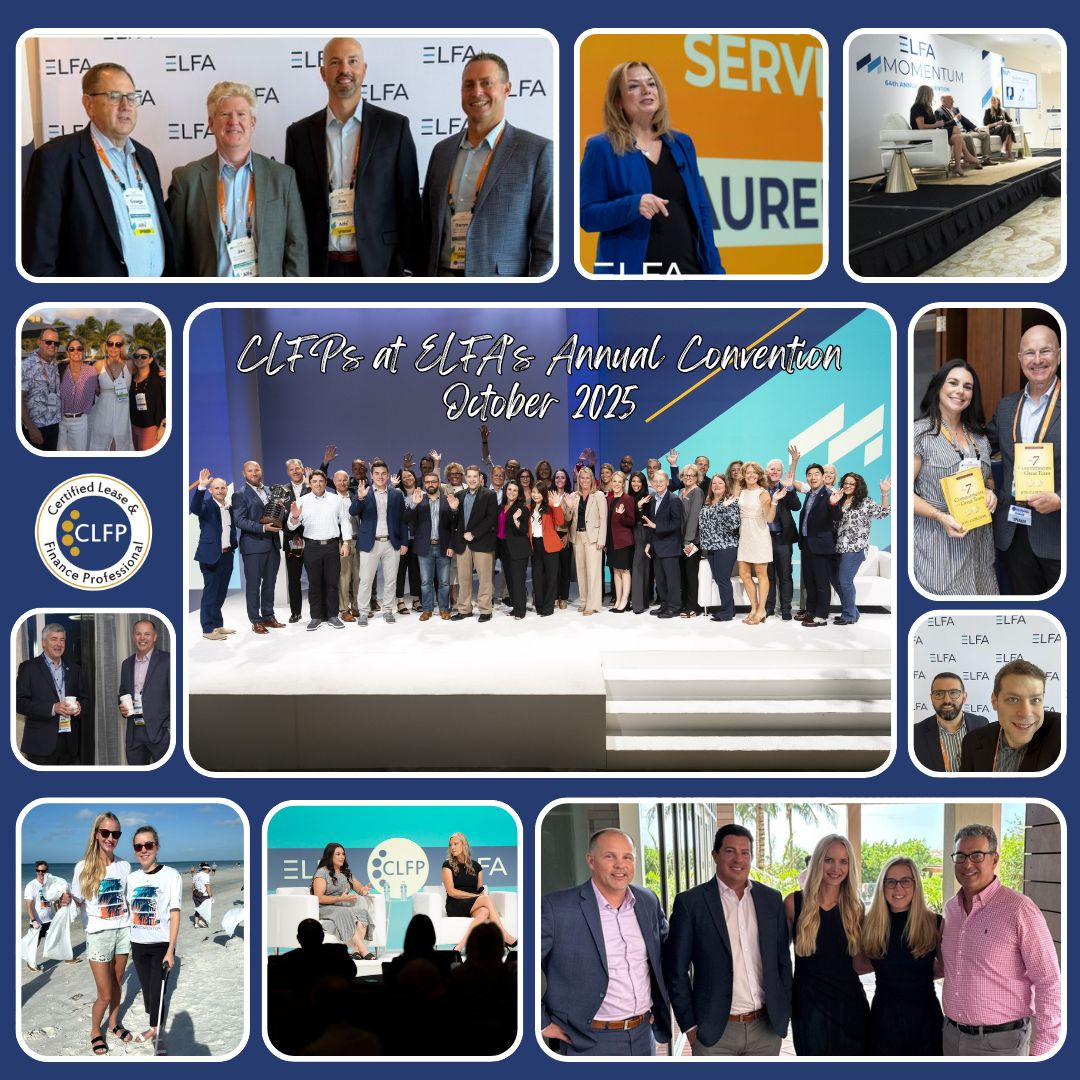 CLFP_Foundation's tweet image. When CLFPs come together, great things happen. At this year&apos;s ELFA Annual Convention, our CLFPs once again demonstrated what sets our community apart: our unity, dedication, and shared commitment to the equipment finance industry. Cheers to being a CLFP!