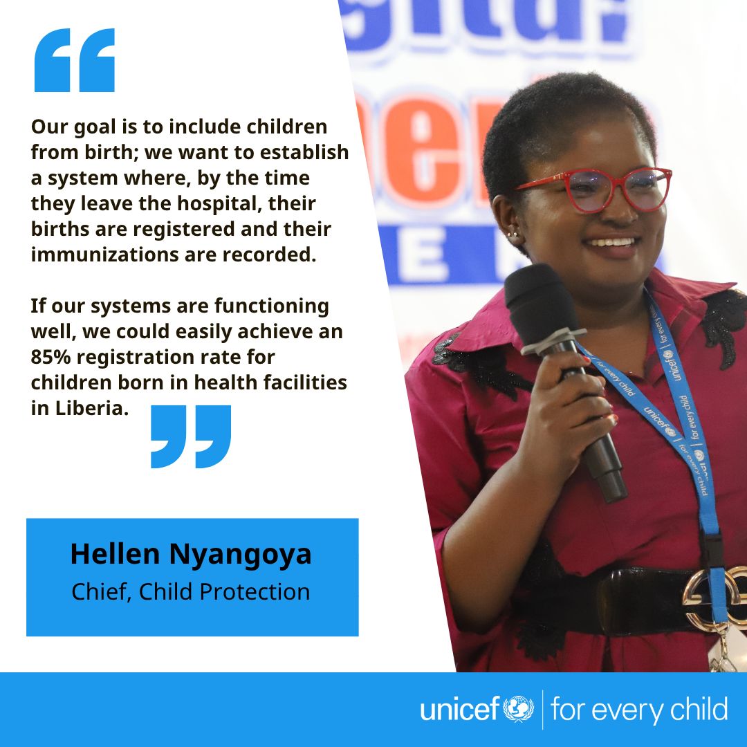 At #DigitalLiberiaWeek, we highlighted Liberia's commitment to every child's right to identity! Birth registration surged from 4% (2007) to 66%. Building a unified system where every child is counted, from birth to school! <a href="/WorldBank/">World Bank</a>

#BirthRegistration 
#DigitalTransformation