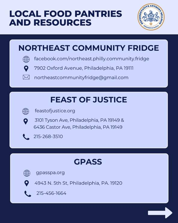 RepBellmon's tweet image. As SNAP benefits are getting cut due to the federal government shutdown, please note that there are many food pantries and resources in our community available to you.