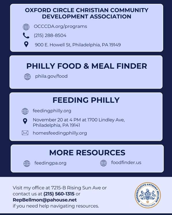 RepBellmon's tweet image. As SNAP benefits are getting cut due to the federal government shutdown, please note that there are many food pantries and resources in our community available to you.