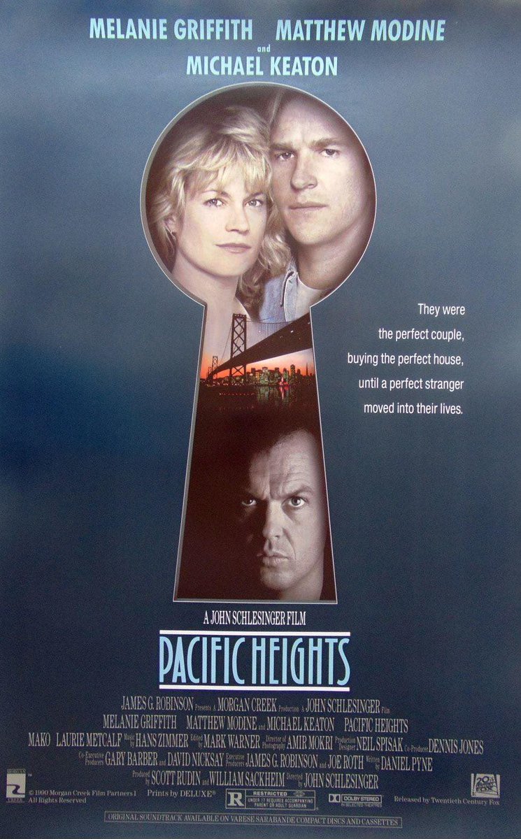Pacific Heights (1990) brought together Melanie Griffith, Matthew Modine, and Michael Keaton in a tense, unforgettable battle of trust and terror.

35 years later, this psychological thriller still keeps us uneasy about who might be living downstairs.