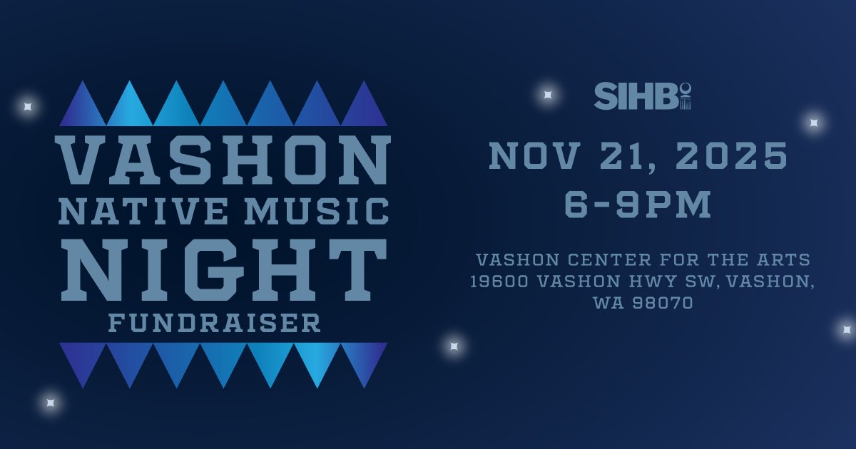 🌿 Celebrate Indigenous art &amp; song on Vashon!

🥁 Blue Lightning Singers
🎨 Art by Megan McDermott for purchase.
✨ Fundraiser for Indigenous-led health &amp; culture

📆 Nov 22 | Vashon Center for the Arts

#SIHB #IndigenousArt #NativeVoices