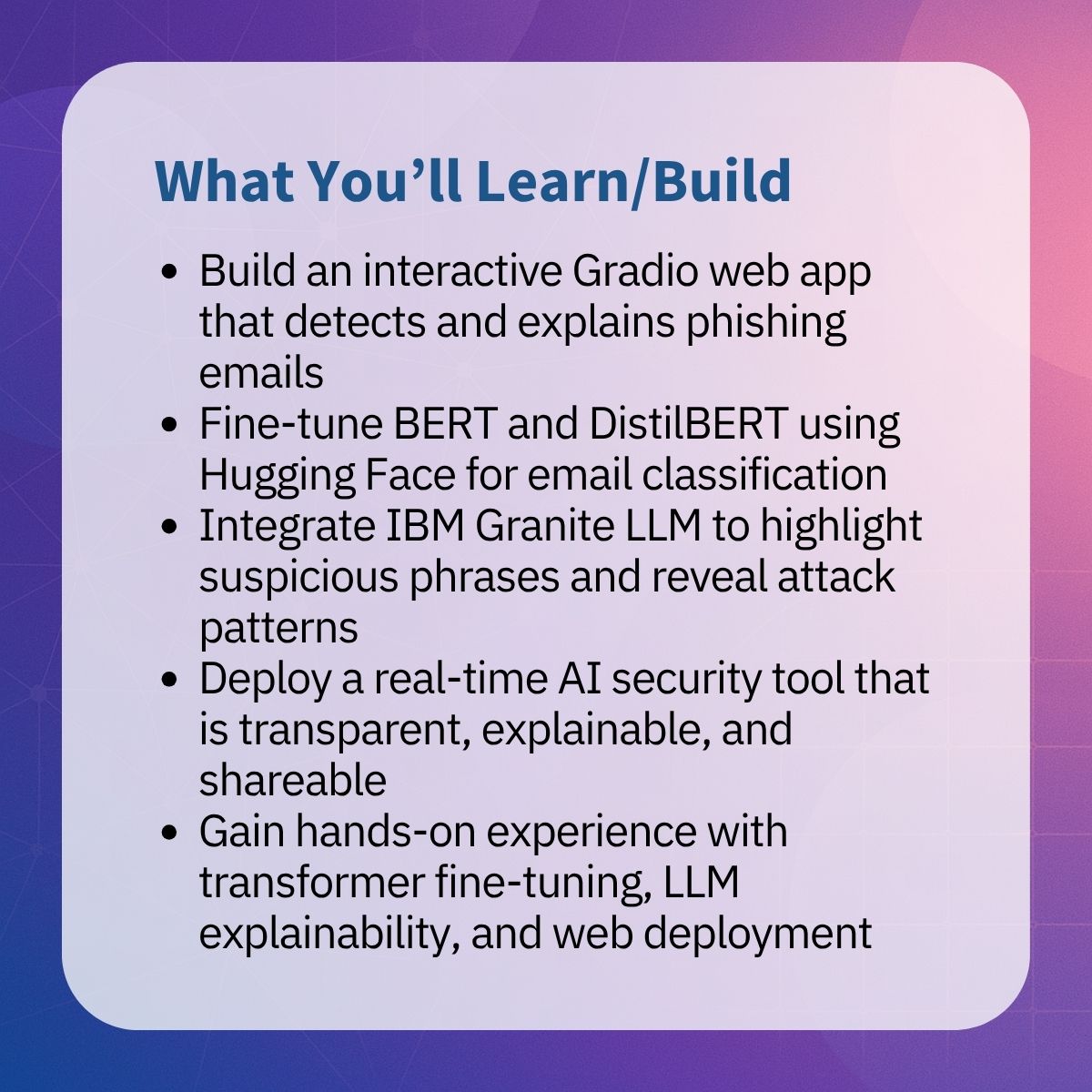 CognitiveClass's tweet image. Phishing emails bypass filters every day.

But what if AI could not only detect them, but also explain why they&apos;re flagged?

IBM Skills Network just released a guided project that teaches you how to build an AI-powered phishing detection system that goes beyond traditional spam…