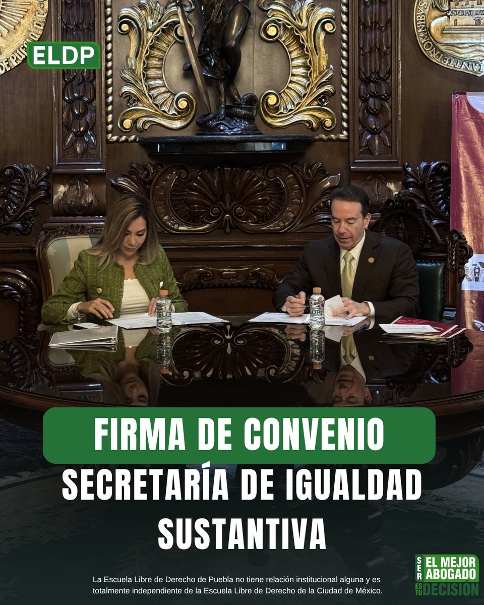 🤝✨ Nuestro Presidente Ejecutivo, Lic. Gerardo Tejeda Foncerrada, firmó un convenio de Colaboracion con la Lic. Zaira González, Titular de la Secretaría de Igualdad Sustantiva, para impulsar acciones en formación, prácticas y servicio social.

#ComunidadLibre #ELDP