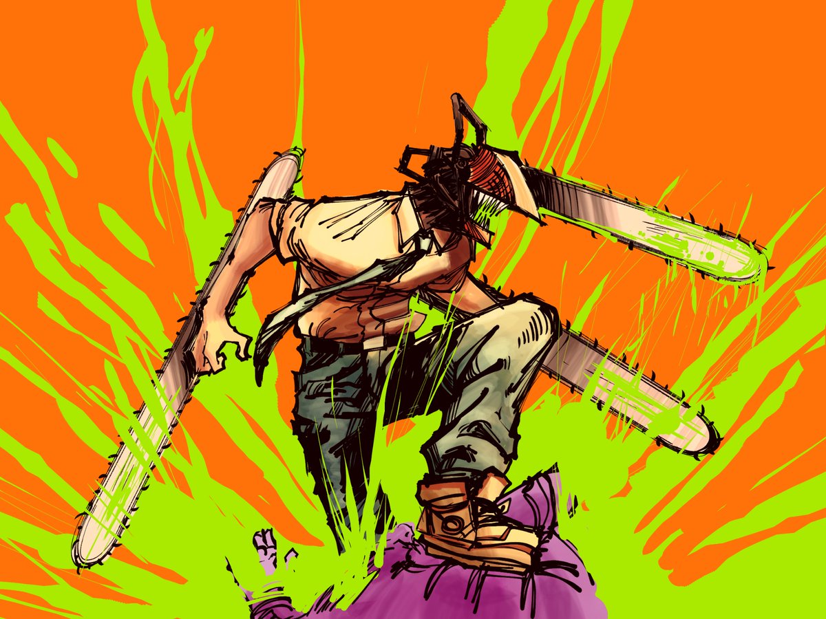 A most enthusiastic redraw #chainsawman
