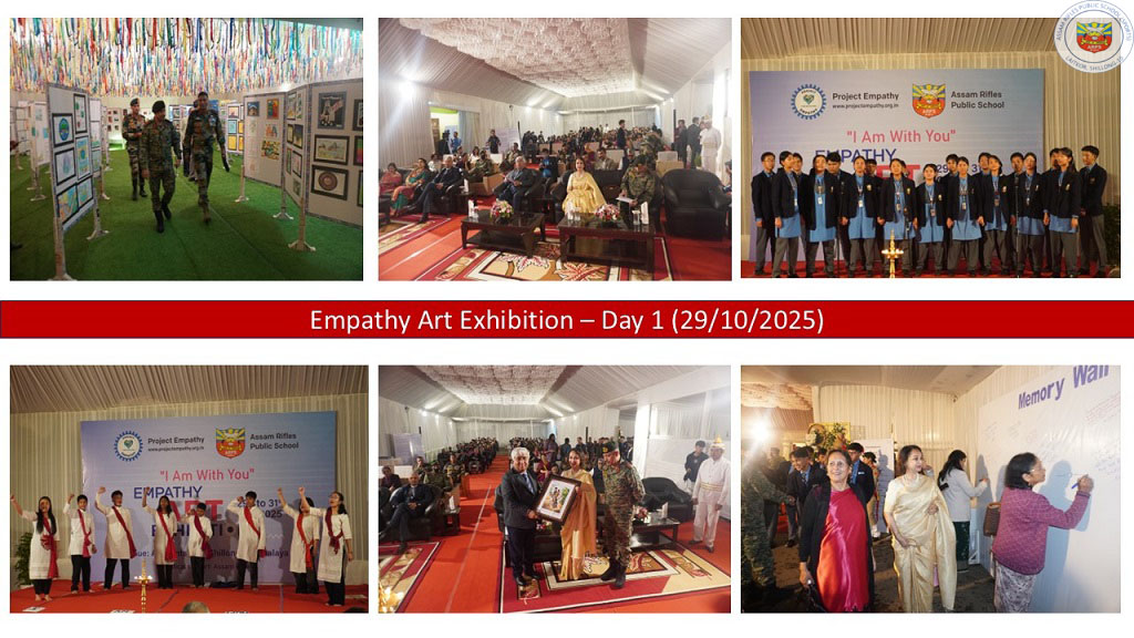 ARPS_Sports's tweet photo. Empathy Art Exhibition 2025 organized by Project Empathy &amp; Assam Rifles Public School at All Saints Hall, Shillong. https://t.co/z7eEXoQMK5
