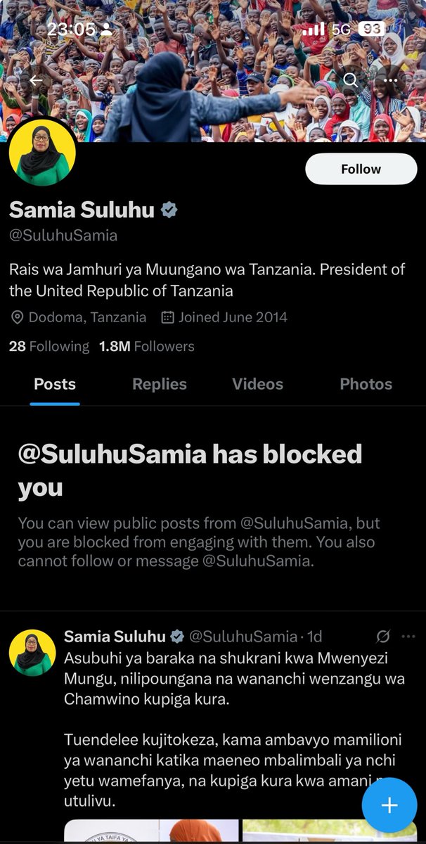 Huyu mama aliniblock because of why?