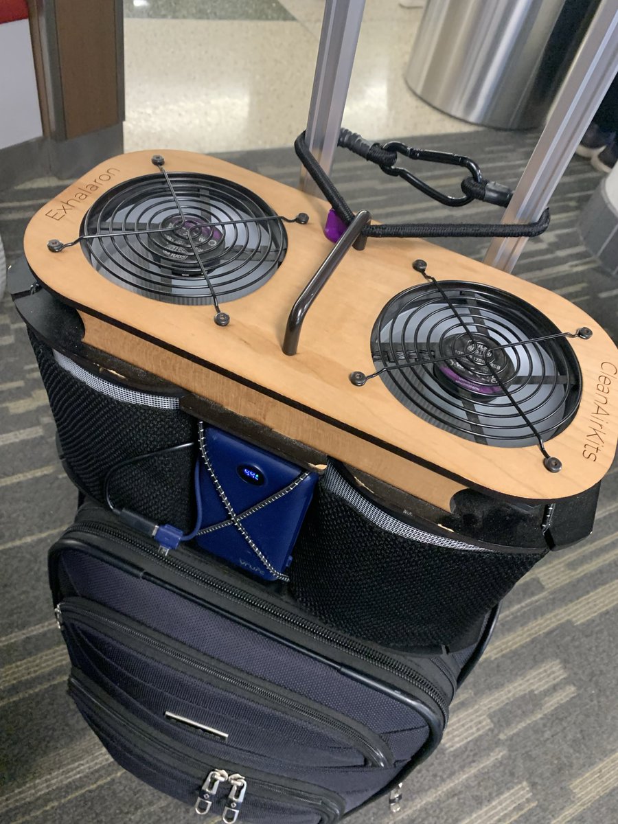 Today’s TSA agent was genuinely curious about my <a href="/cleanairkits/">CleanAirKits - Big Cleaning at a Whisper</a> Exhalaron while taking it through security. 

He was impressed with the design &amp; ingenuity of the product. He also commented on how many sick people he sees every day. 

Never miss an opportunity to educate &amp; advocate