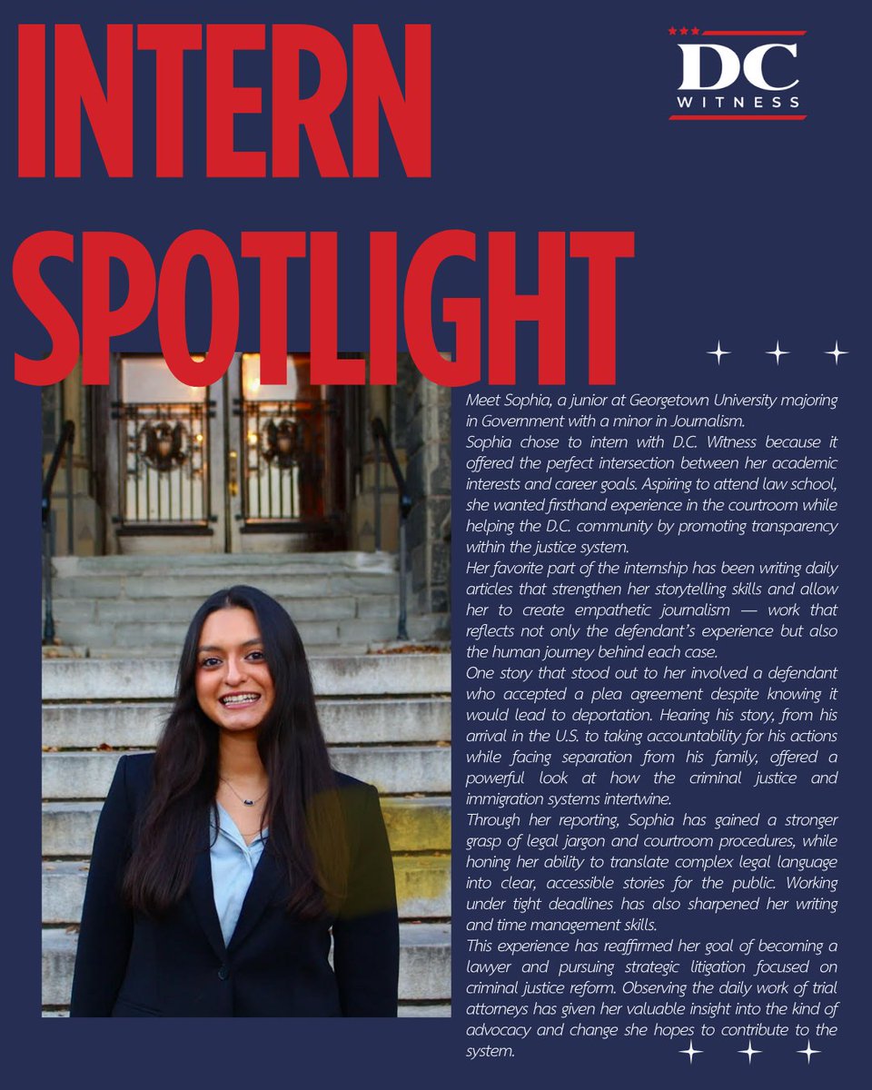 dcwitness's tweet image. Looking for a spring 2026 internship? Interested in gaining meaningful experience while making a difference? Visit dcwitness.org or check out the link in our bio to learn more about our internship opportunities and how to apply. #internship #springinternship #DC…