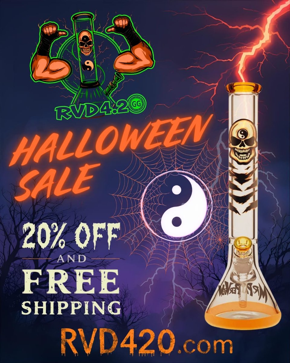 Spooky savings with our flash Halloween sale!

ALL <a href="/TherealRVD/">Rob Van Dam</a> <a href="/RVD420glass/">RVD420glass</a> products are 20% off &amp; Free US shipping - until Nov. 1st!

RVD420.COM! 🔥

#RVD #RobVanDam #RVD420 #GreekGlass #Glass #CollectibleGlass #Wrestling #WWE #NXT #AEW #TNA #Halloween #FlashSale