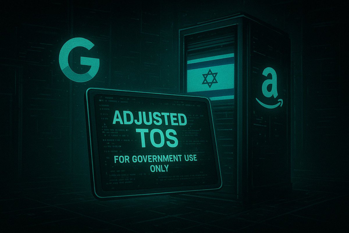 ChaosDivisionHQ's tweet image. ⚖️ PROJECT NIMBUS — Part II ⚖️
Google &amp;amp; Amazon didn’t just build Israel a cloud...
They wrote them their own Terms of Service. ☁️💼
#ProjectNimbus #CloudOfSecrets #ChaosDivision