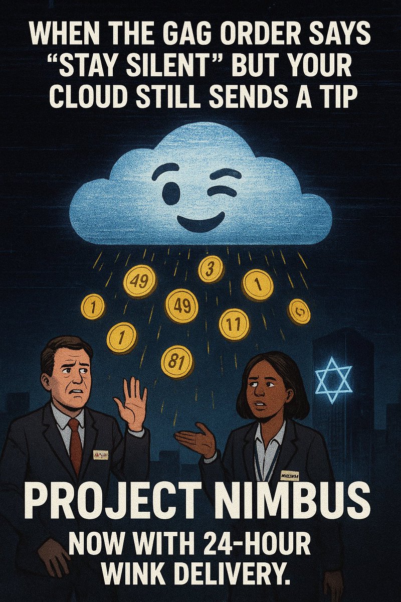 ChaosDivisionHQ's tweet image. ⚖️ PROJECT NIMBUS — Part II ⚖️
Google &amp;amp; Amazon didn’t just build Israel a cloud...
They wrote them their own Terms of Service. ☁️💼
#ProjectNimbus #CloudOfSecrets #ChaosDivision