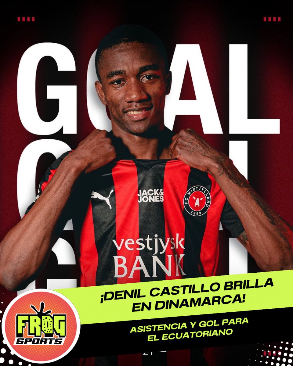 frogsportsec's tweet photo. 🔥 ¡DENIL CASTILLO IMPARABLE! 🔥

🇪🇨El jugador abrió el marcador y dio la asistencia del 3-0 de Midtjylland ante Silkeborg en la Copa de Dinamarca. ⚽️

#FrogSportsEc #DenilCastillo #Ecuador https://t.co/jTgNwpus6O