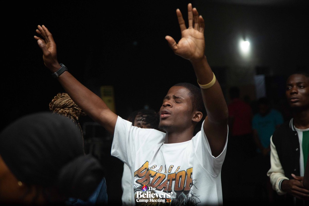 Hearts lifted. Hands raised.
What a moment in worship tonight at #TBCampMeeting2025 🔥
Truly, The New Man in Christ worships from victory.