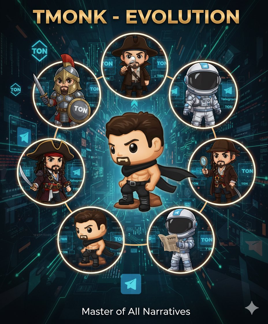 Seems like our stickers, artworks, and NFTs are going viral and spreading across the web —
a clear sign that the Monk spirit is awakening everywhere. 🧘‍♂️✨
From memes to meaning — we’re not just building a trend,
we’re building a culture on <a href="/ton_blockchain/">TON 💎</a>. 💎
$TMONK | Join the