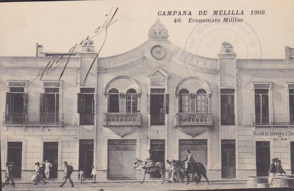 Antiguo Economato Militar, actualmente Edificio conocido como Casa Tortosa.

#Melilla #Modernismo