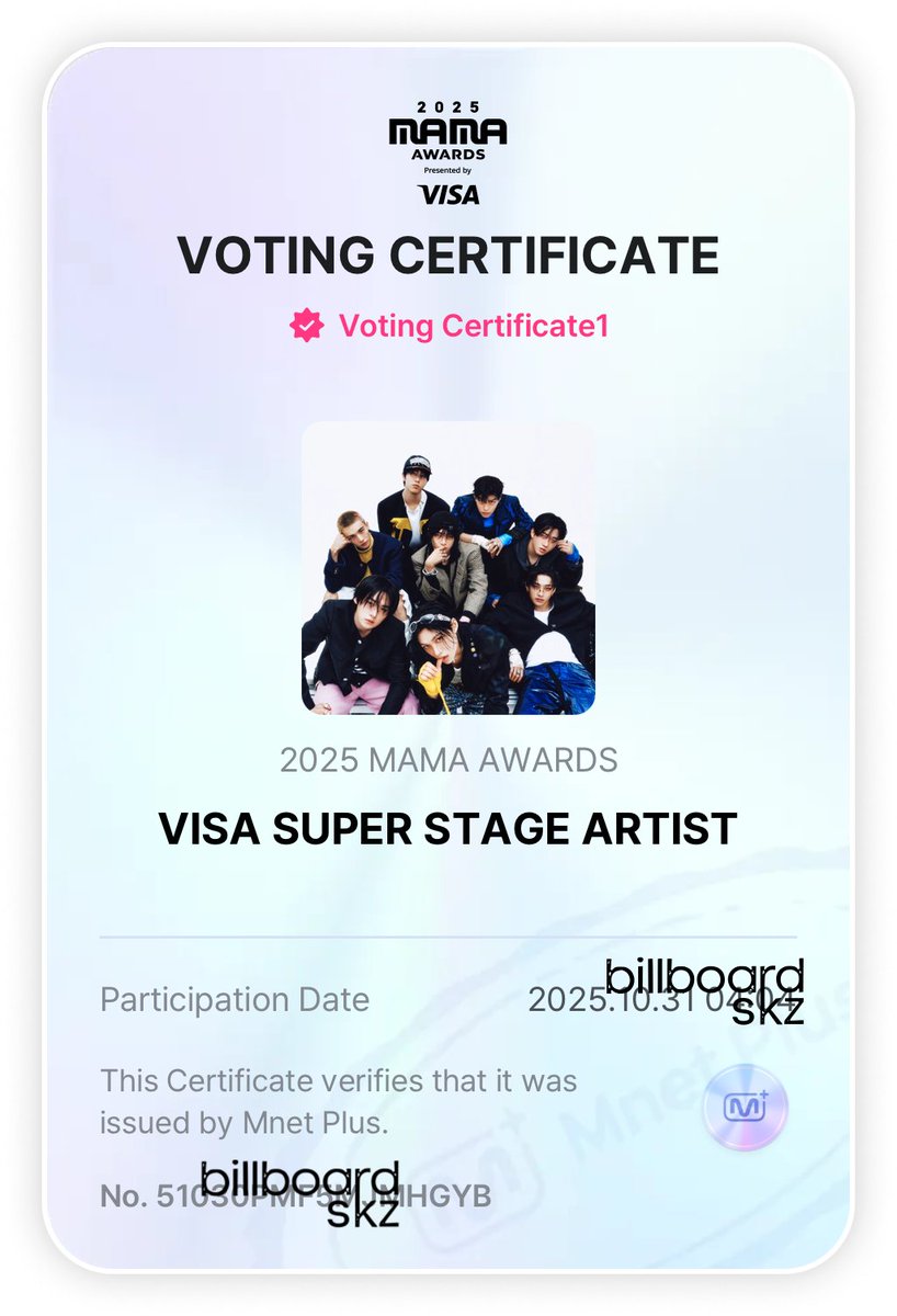 #2025MAMAVOTE for #StrayKids NOW!

⚠️ Last 2 hours before reset

🗳️ Fans' Choice of the Year (DAESANG)
🗳️ Fans' Choice Male
✅ share.mnetplus.world/2025-mama

🚨 1 vote/account/device/day
✅ Use as many devices as possible everyday