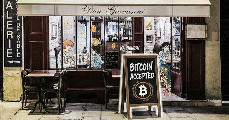 Don Giovanni, restaurant italien situé au 19 de la Rue François Miron à Paris, accepte désormais le bitcoin.