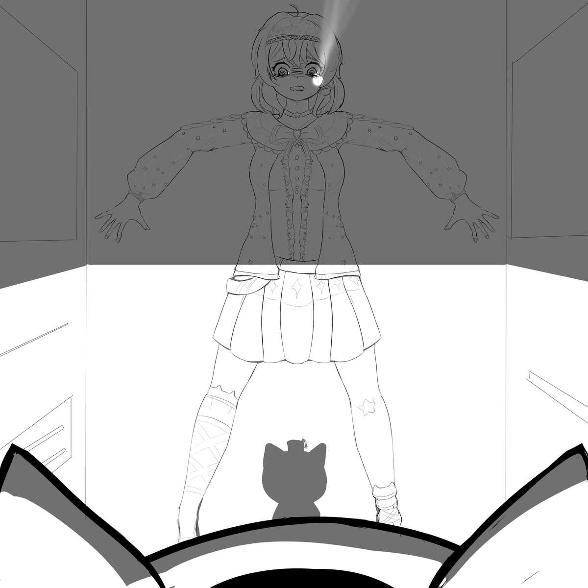 Angular_Circle's tweet image. Entry for Inktober of 2025, day twenty seven.
LunarNovaaFanArt , but someone got caught due to being suspiciously jewel shaped.