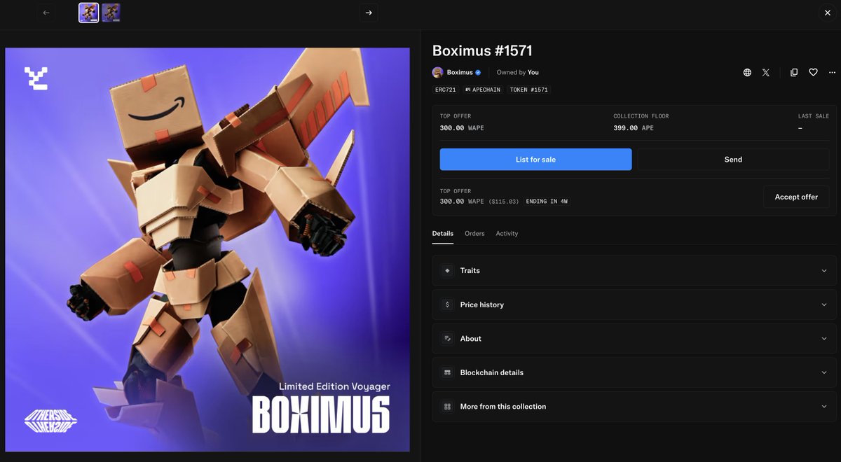 BOXIMUS GIVEAWAY

HOW TO ENTER:

1) Migrate a <a href="/PixlPalsNFT/">PixlPals NFT</a> at pixlpals.xyz
2) Visit the <a href="/OthersideMeta/">Othersidemeta</a> and load your 3D PixlPal (VOXL PAL)
3) Share proof 👇 + <a href="/ApeChainHUB/">ApeChainHUB</a>  WALLET
4) Follow <a href="/PixlPalsNFT/">PixlPals NFT</a> &amp; <a href="/CryptoBullyzNFT/">CryptoBulliez.ᴬᴾᴱ 🦍🟨⛏️</a> 
5) Like &amp; RT 

WINNER WILL BE SELECTED SUNDAY
