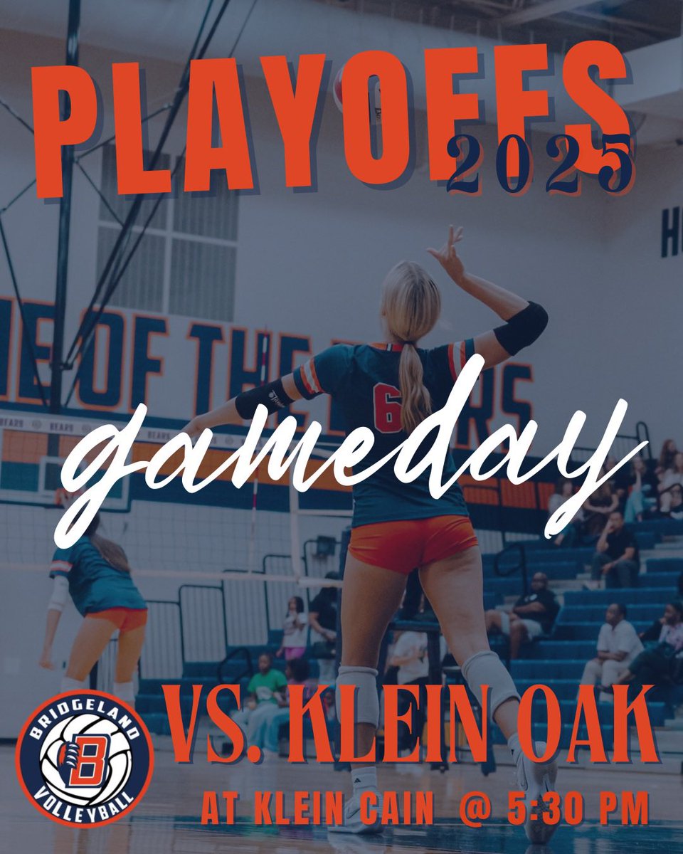 PLAYOFF GAMEDAY! Hope to see you there! 5:30 at Klein Cain! 🤩

Ticket Link events.hometownticketing.com/boxoffice/klei…
