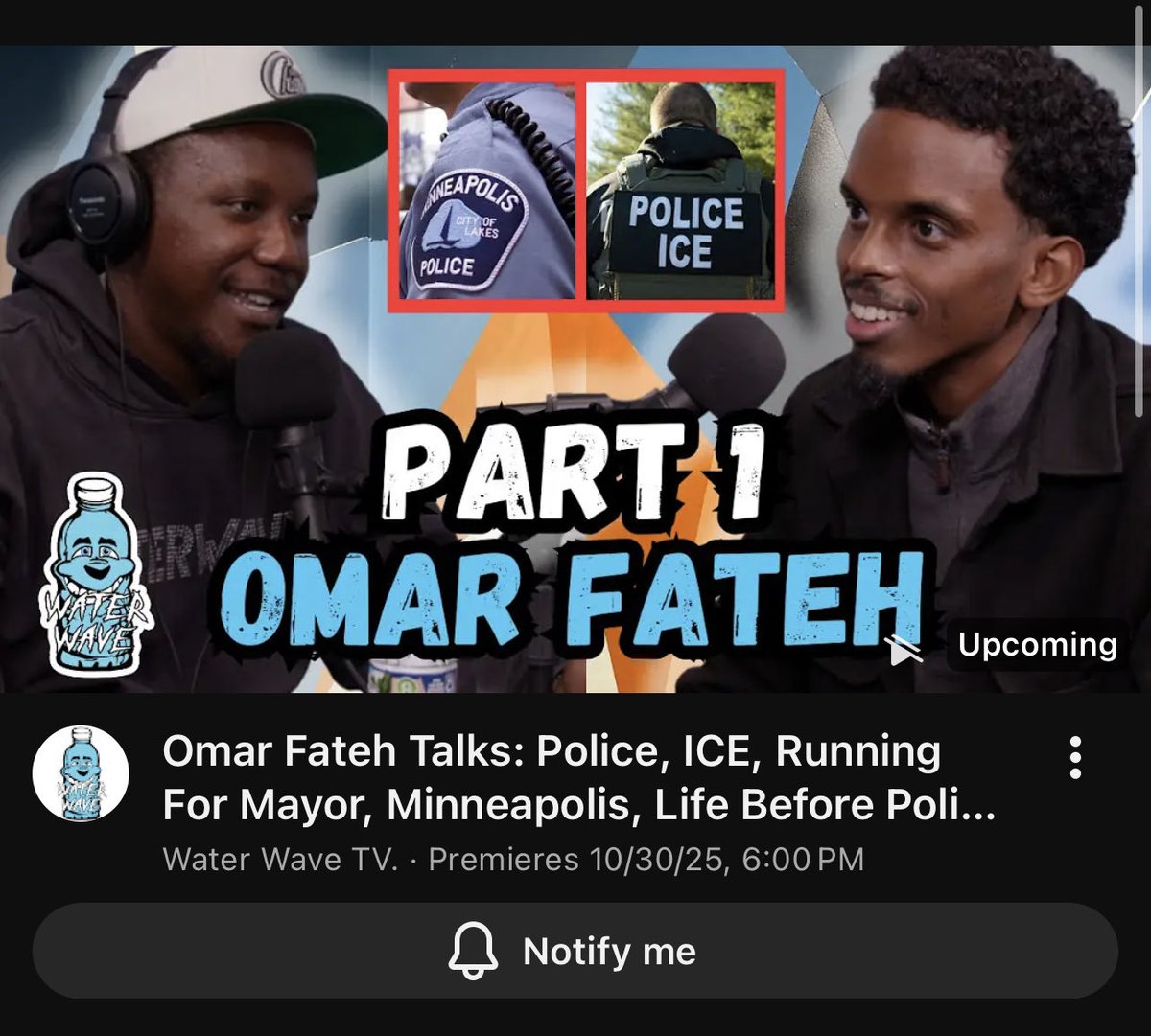 Omar Fateh Part 1 interview drops tonight on YouTube! Part 2&amp;3 following days!🔥