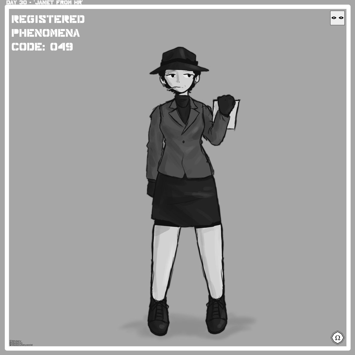 Adejny0's tweet photo. [RPC Authority] [Arthority 2025]

RPC-049 - 'Janet From HR'

#Art #RPCAuthority #Arthority https://t.co/S5k35dKUKs
