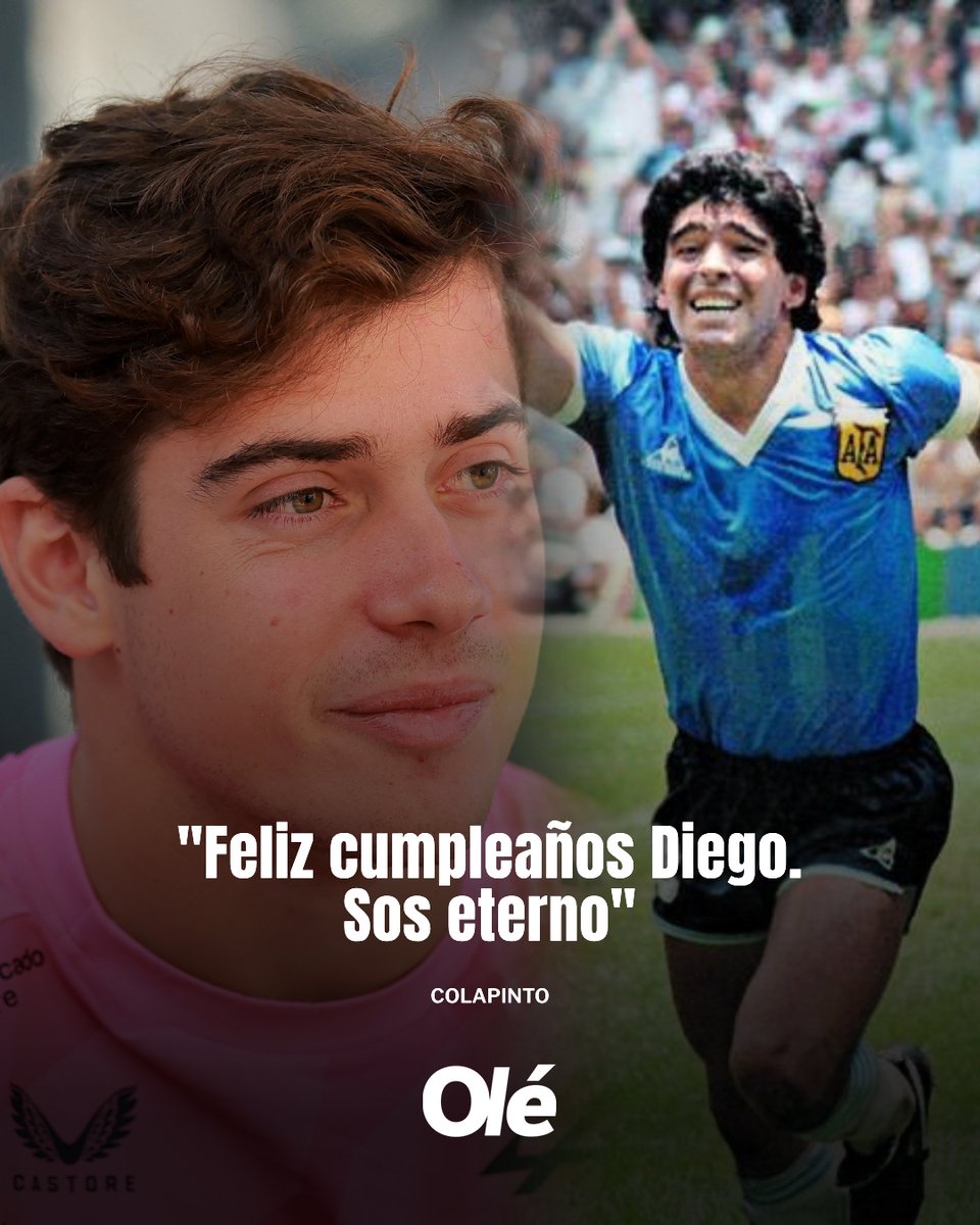 EL SALUDO DE COLAPINTO A MARADONA POR SU CUMPLEAÑOS: "SOS ETERNO" 🇦🇷♾️