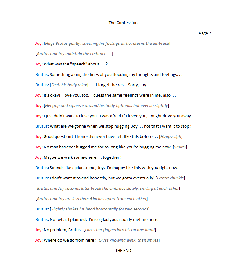LevelDoom's tweet image. #Short #Play #Script #The #Confession
Summary: An unnamed anxious man calls a meeting with Joy, a close friend of his. . . to confess something.
She arrives and hears what he has to say, but the message the anxious unnamed man rehearsed is mostly forgotten!
This play is short
