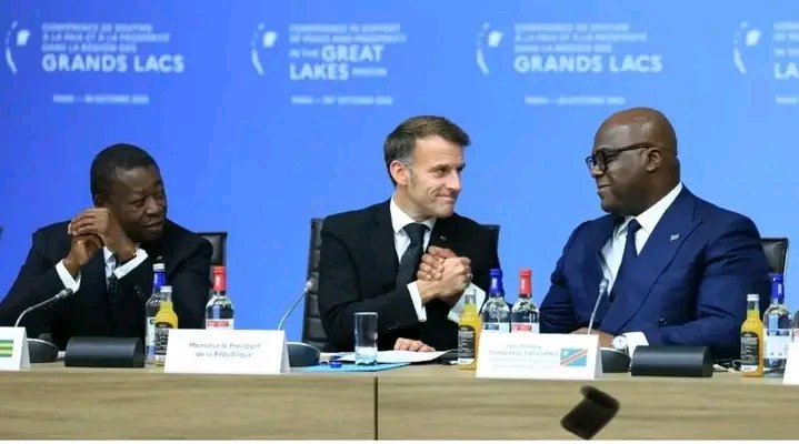 FidelesNgabo's tweet photo. #RDC🇨🇩 #FRANCE 🇫🇷 La citation de Patrice Lumumba
« À mes enfants que je laisse, et que peut-être je ne reverrai plus, je veux qu'on dise que l'avenir du Congo est beau » a été prononcée par Emmanuel Macron lors de la Conférence internationale de soutien à la paix @Presidence_RDC https://t.co/xfyZjmEk2p
