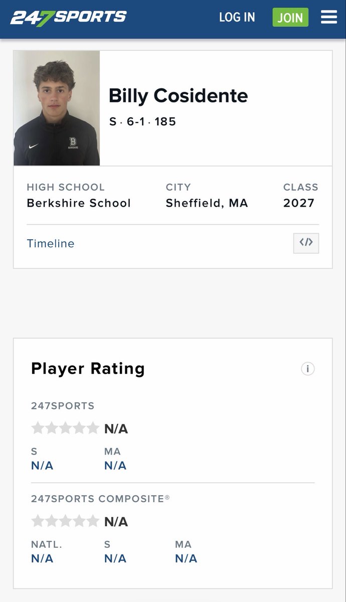 William “Billy” Cosidente III 27’ tweet media