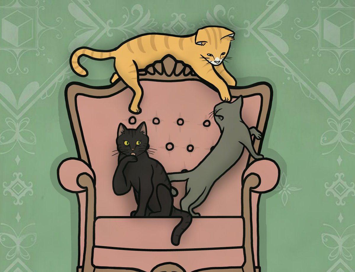 Day 30 of the #Laketober2025 with the theme "Second Maze"!
Little Milo came to visit the Rusty Lake kitties!