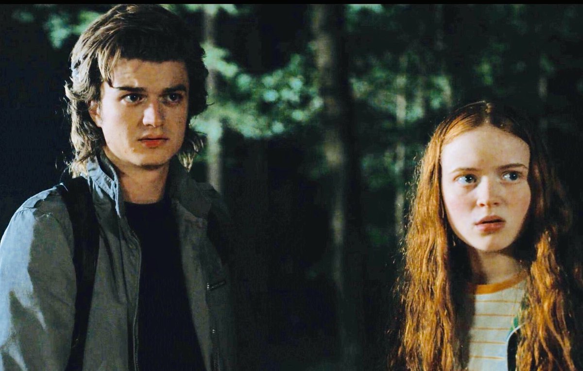 girlwreckage's tweet image. i always think about how in max's book she takes note of how steve looks like he'd take a chunk out of the world before he'd let them get hurt and how, since then, he's done nothing but prove it. and that stuck enough for max that he's the only older teen she wrote a letter to.