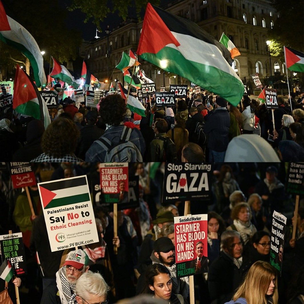 SaidKusayX's tweet image. Protest in London
A protest was held in London against Israel’s attacks in Gaza that violate the ceasefire. ✊🇵🇸
#Gaza #London #Protest