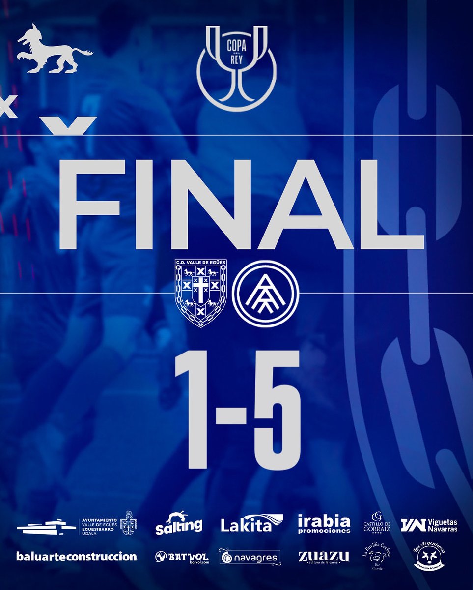 FINAL | 1-5

Final en Sarriguren. Espectacular lo vivido en el Municipal en la tarde de hoy.

#cdvalledeegüésandorra