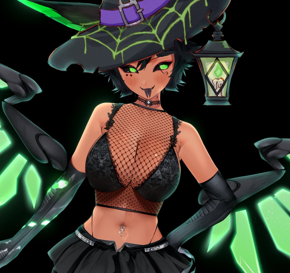 Trickywii's tweet image. SPOOKY TIME ALL NIGHT!! LET&apos;S VIBE! LIIVE NOW! 
💚 twitch.tv/trickywi