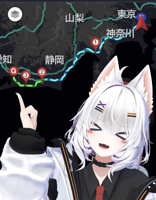 今日から2泊3日の旅に出るよ! 初日は豊橋! 行ってきまーす( ᐛ )