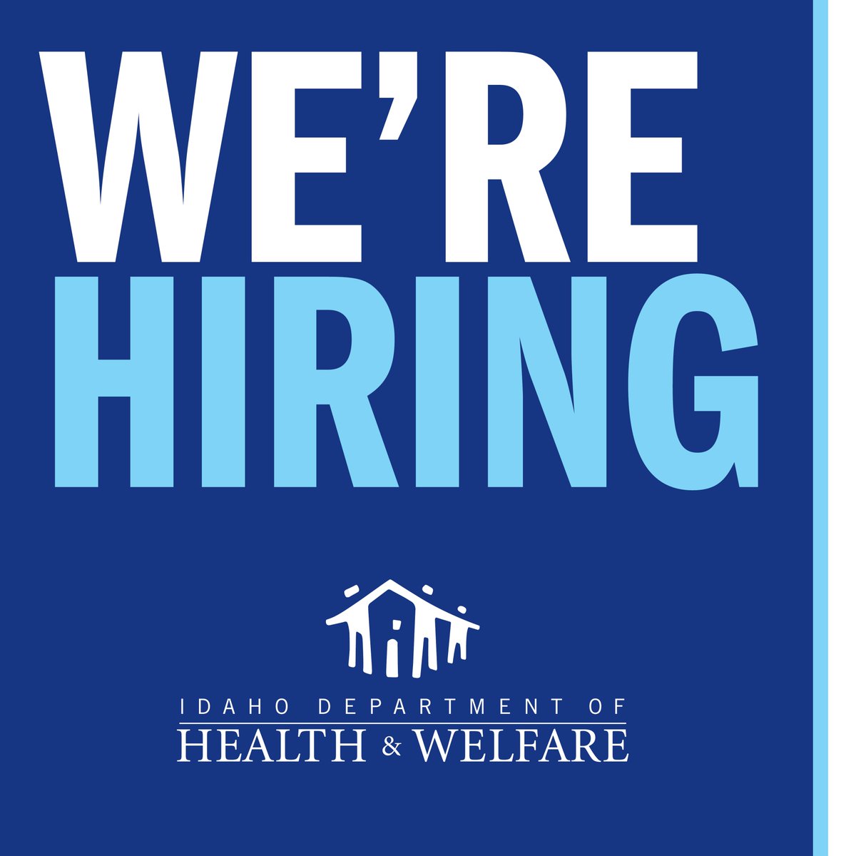 DHW is hiring for a wide range of positions. Look through our job postings and apply to join our team at: healthandwelfare.idaho.gov/about-dhw/job-…