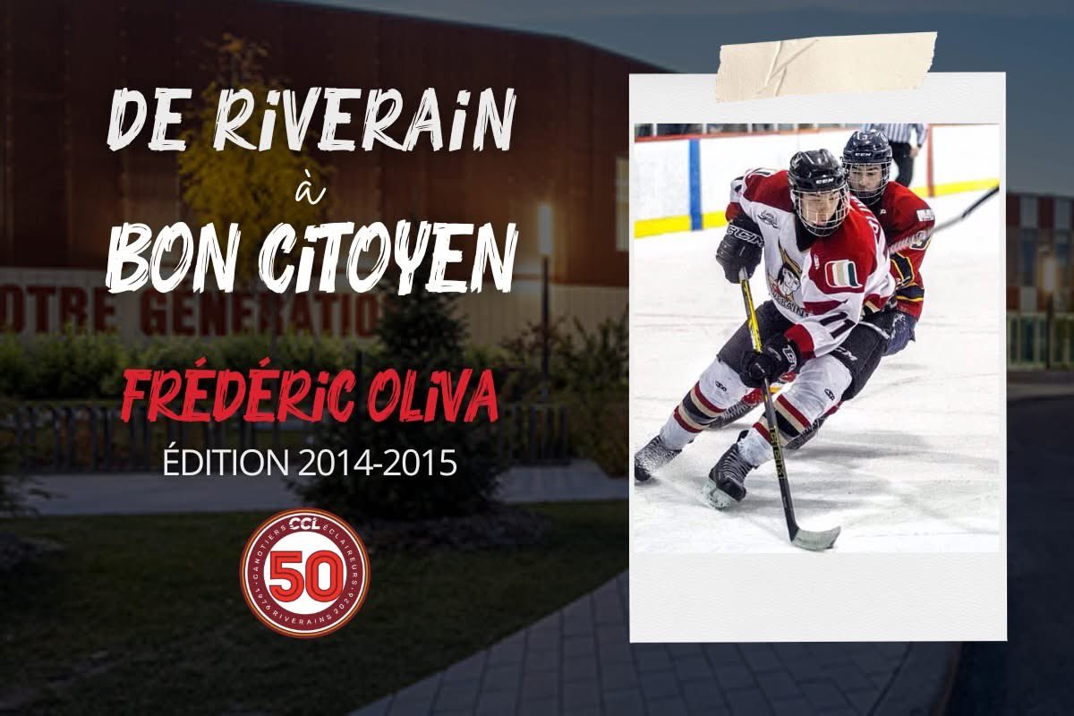 Ancien joueur des Riverains du Collège Charles-Lemoyne lors de la saison 2014-2015, Frédéric Oliva fait partie de ces anciens qui ont su transformer leur passion du hockey en moteur de réussite dans la vie.

Détails: riverains.m18aaa.com/fr/publication…

#attaquerladversité #gorivsgo