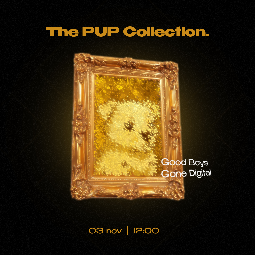 pupXbnb's tweet image. Digital Good Boys NFTs coming November 3rd