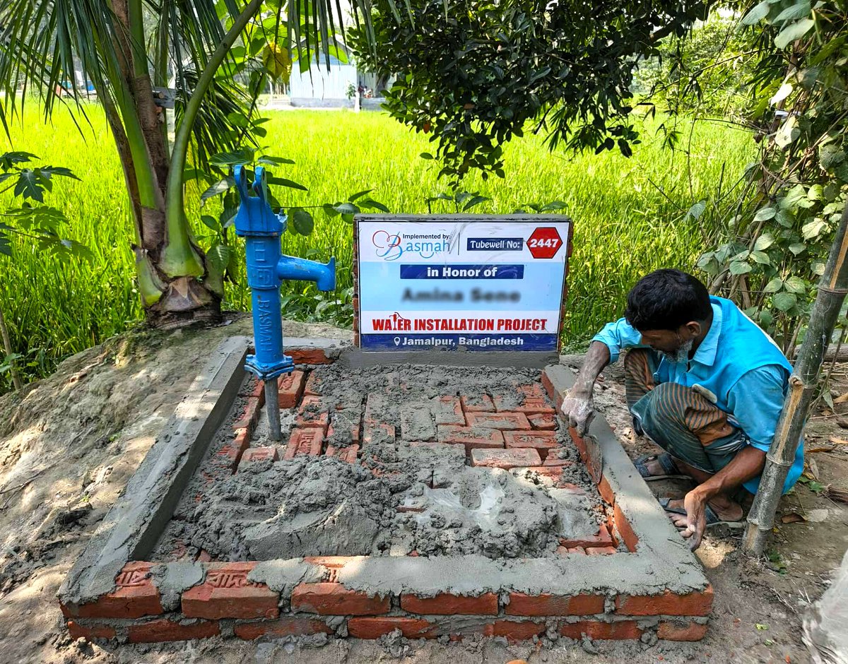 BasmahEmpowers's tweet image. 💧 Clean Water — A Basic Human Right! 💙
Alhamdulillah! Through #BASMAH’s Clean Water Project, families across 🇧🇩 now have access to safe drinking water. 🌿
Together, let’s build a healthy, water-secure Bangladesh! 🚰✨
#Charity #Humanity #Nonprofit #SadaqahJariyah #SDG6