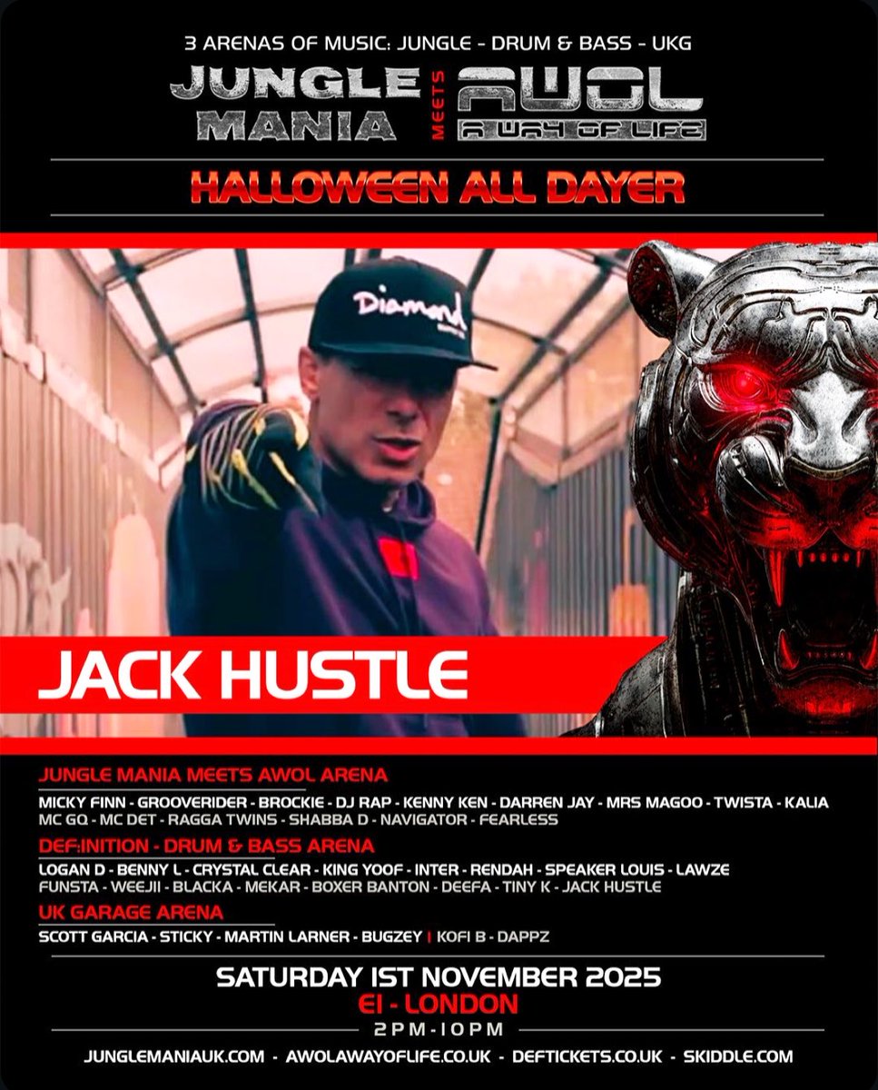 Halloween weekend 🔊🔊🎃🎃 <a href="/junglemaniauk/">Jungle Mania UK</a> <a href="/awol/">AWOL Cape Town</a>