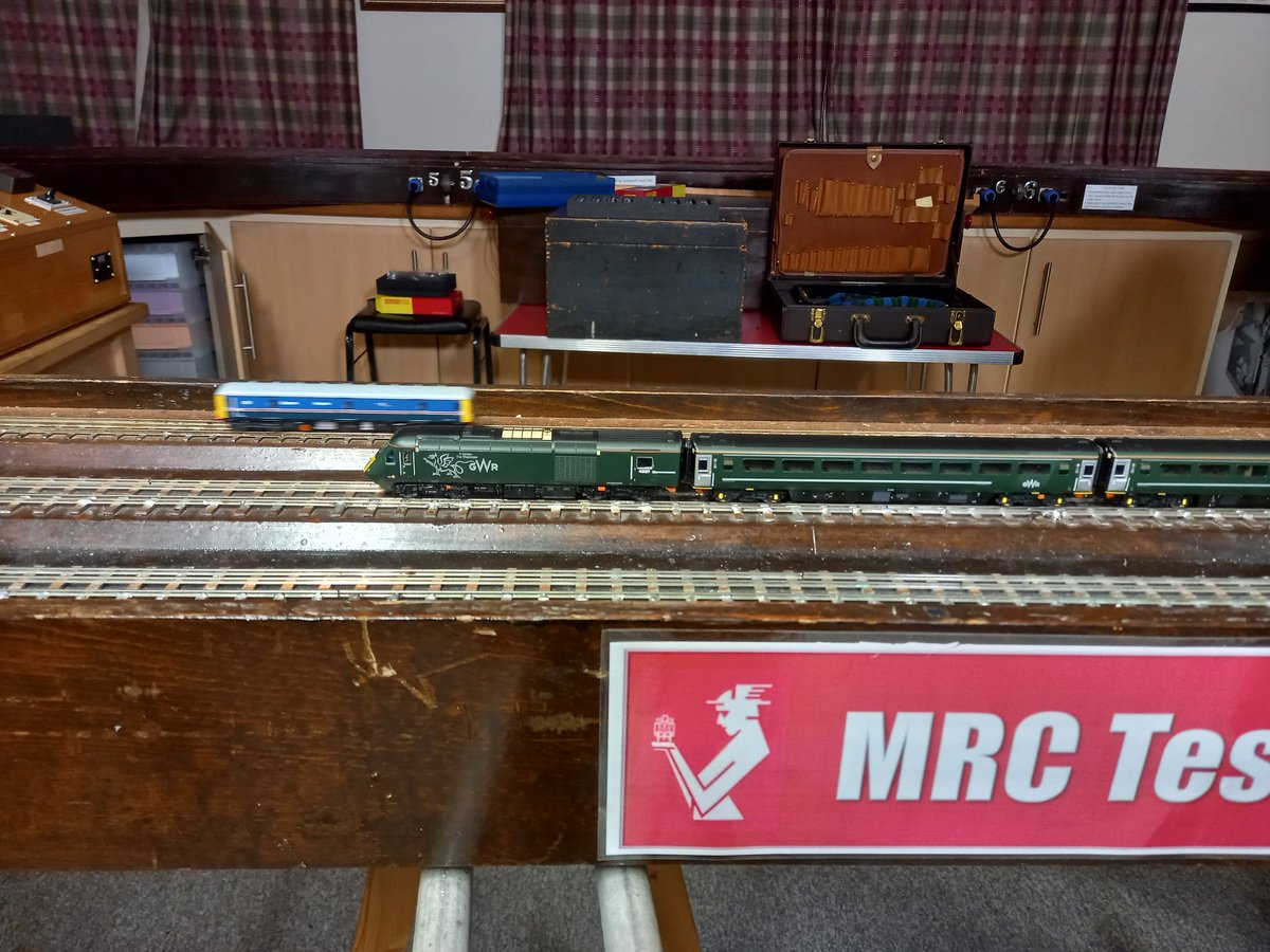 Lots of interest <a href="/ModelRailClub/">Model Railway Club</a> this evening.  Dark and moody outside, but always fine in here.